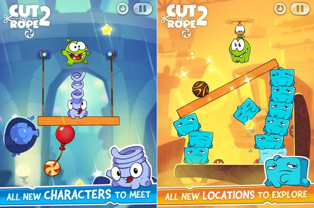 Cut the Rope 2 has the same familiar gameplay with new game