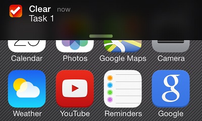 Clear reminder
