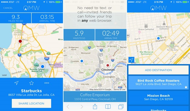 OMW - on my way app