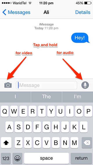 Audio messages