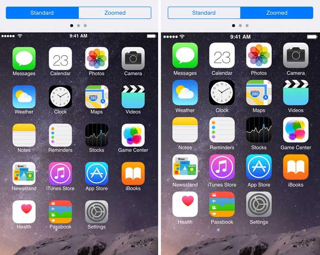 Display Zoom iPhone