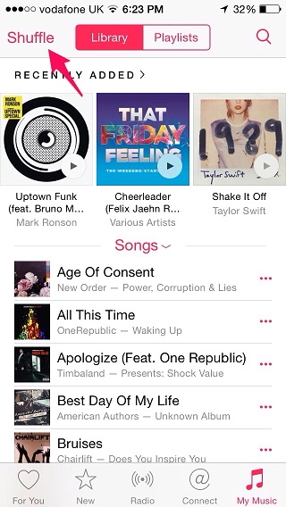 It tweak brings 'Shuffle all' feature to 8.4 Music app - iOS Hacker