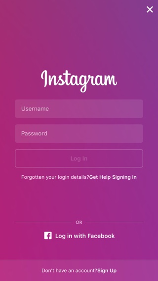 Instagram sign in