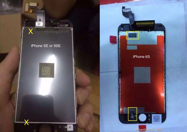 iPhone SE and iPhone 6s panels