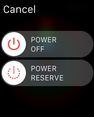 Apple Watch turnoff screen