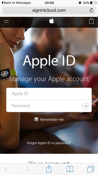 Apple iCloud scam1