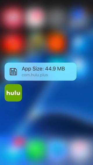 FAppSize tweak