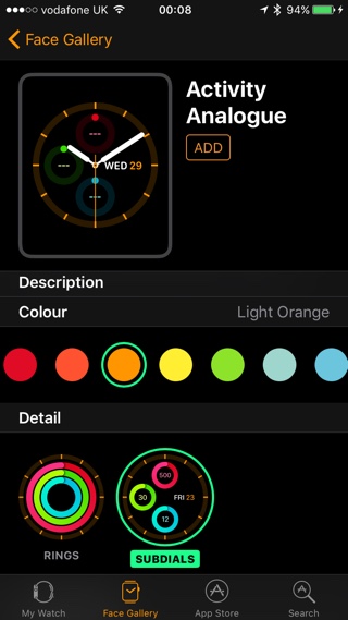 Edit Watch Face watchOS 3