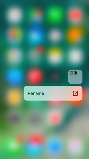 Folder Rename iOS 10