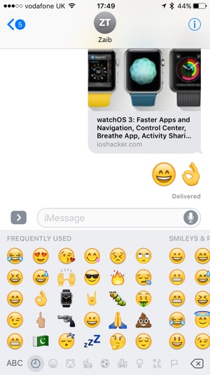 Larger Emojis iOS 10