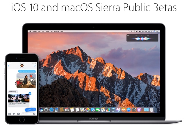 Public beta iOS 10 macos