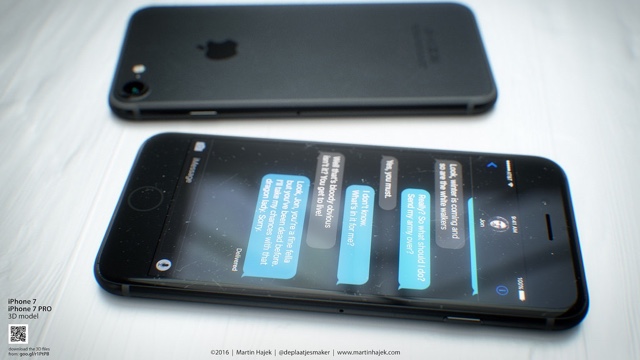 iPhone 7 Dark Space gray concept