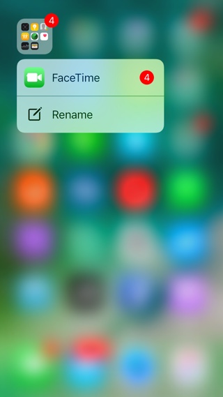 Folder menu badge