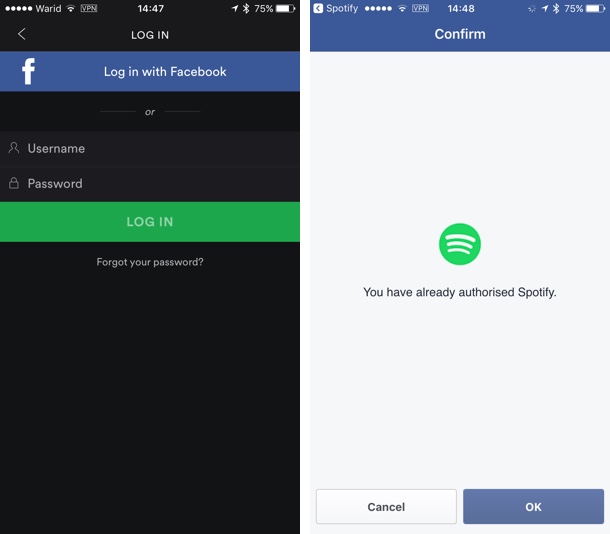 showtime with spotify login