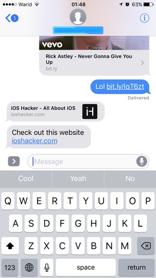 Stop Messages App From Showing URL Previews To Friends With This