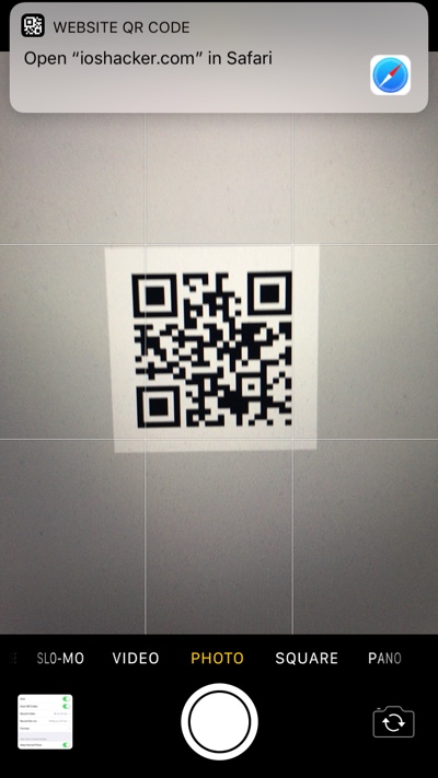 iphone 11 qr code reader