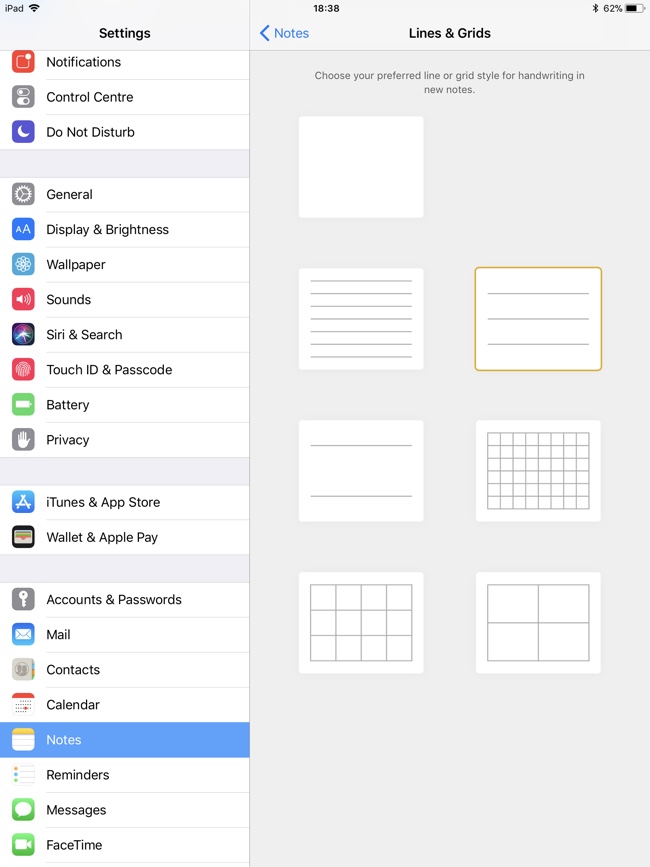 Add Lines And Grids to Notes