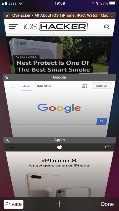 safari shortcut to open link in new tab