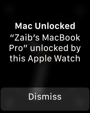 Unlock Mac using Apple Watch