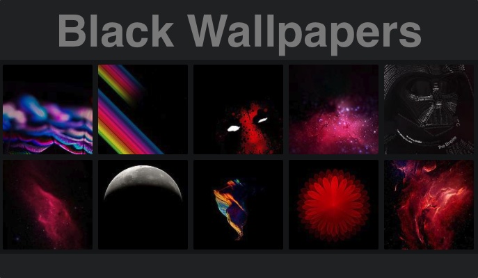 True black and OLED optimized wallpapers for iPhone XS pack 2