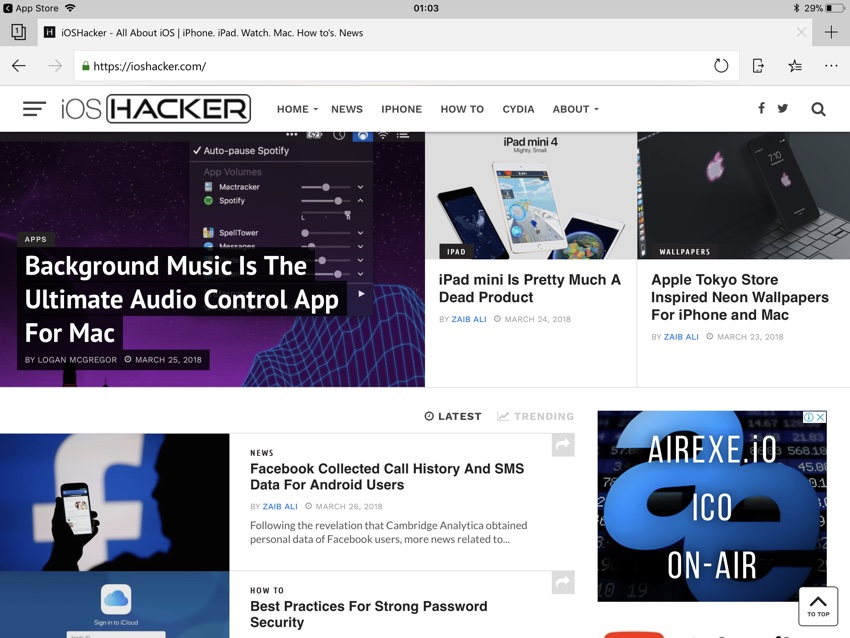how to make microsoft edge default browser on ipad
