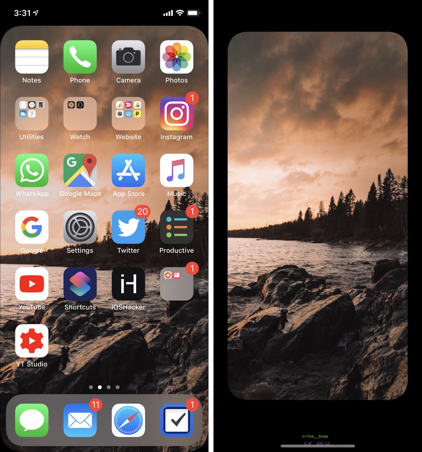 Turn Any Wallpaper Into A Notchless Wallpaper With This Shortcut - iOS  Hacker