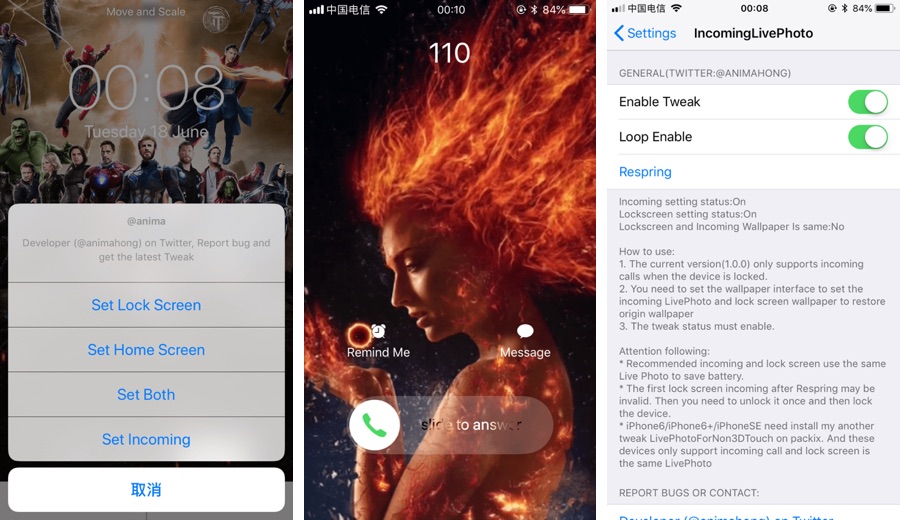 Incoming Call LivePhoto Tweak Adds Animated Wallpaper To Incoming Call Screen - iOS Hacker Incoming Call LivePhoto Tweak Adds Animated Wallpaper To Incoming Call Screen - iOS Hacker