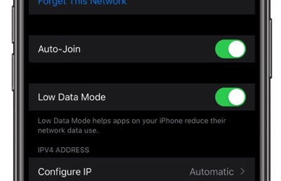 What is Low Data Mode on Iphone 