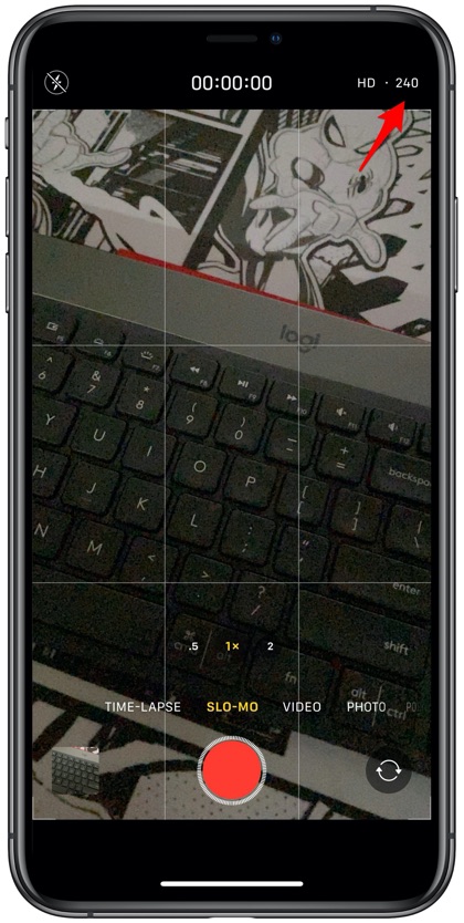 Change Slo-Mo Settings Camera