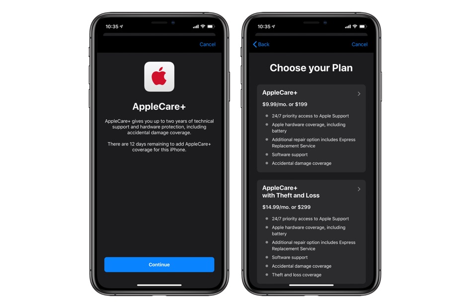 how purchase applecare for iphone 7 plus