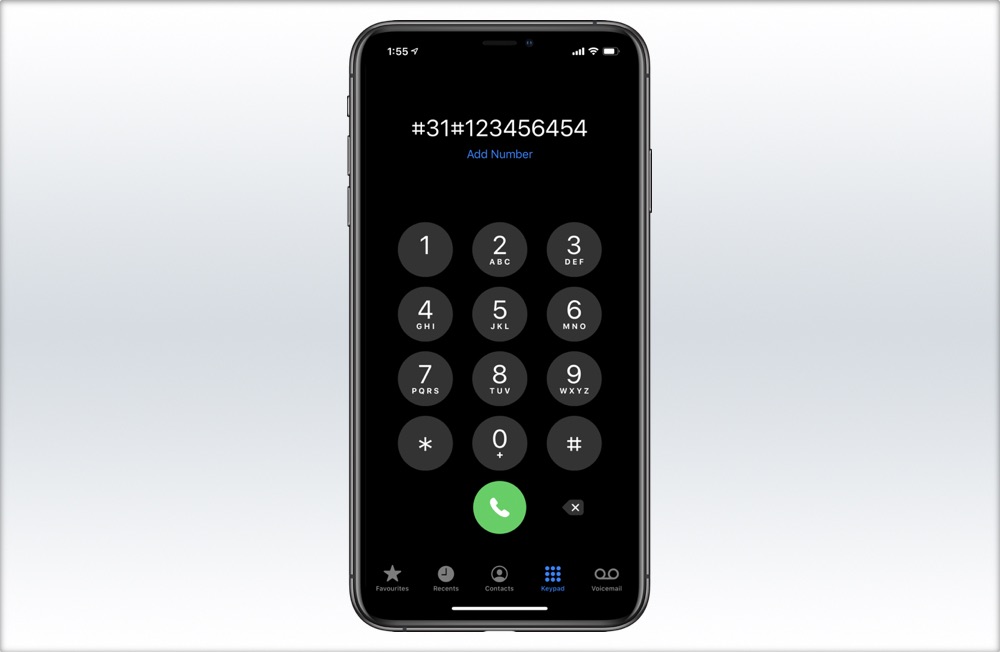 how can i hide my number when calling iphone
