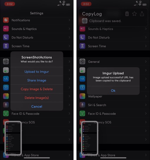 ScreenshotActions tweak
