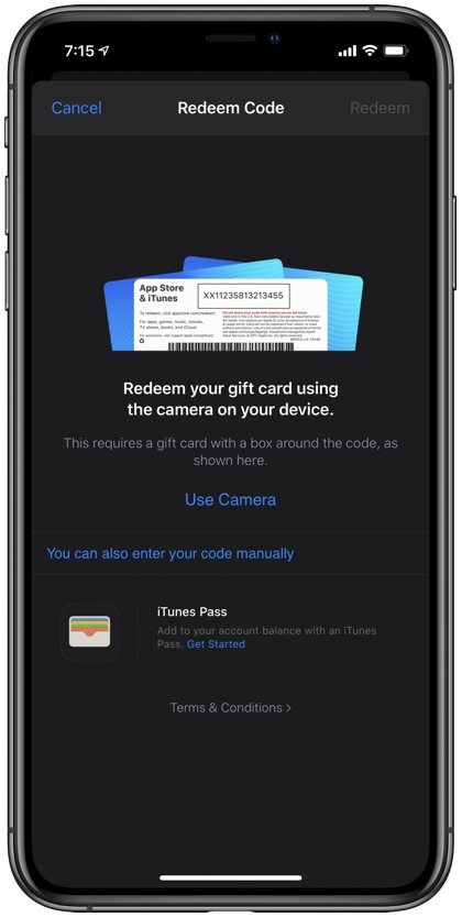 How to redeem your Apple Gift Card or App Store & iTunes gift card