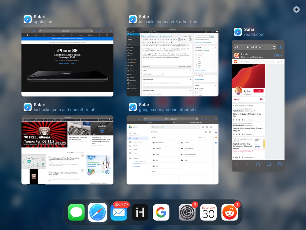 Open and Close App Windows on iPad