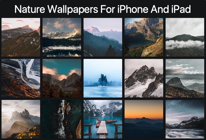 Download 15 Nature Wallpapers For iPhone And iPad - iOS Hacker