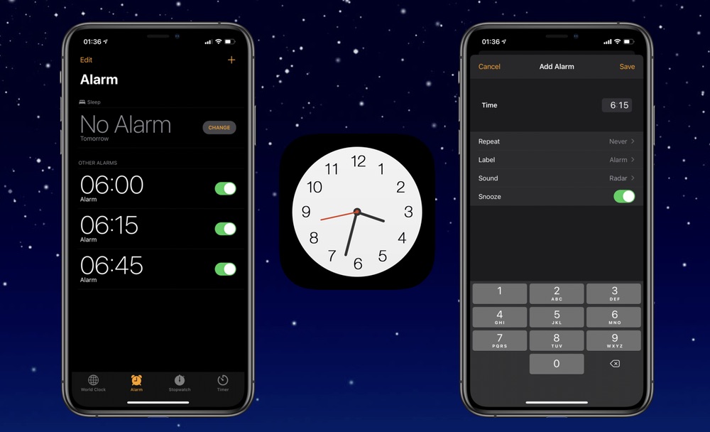 iphone snooze time