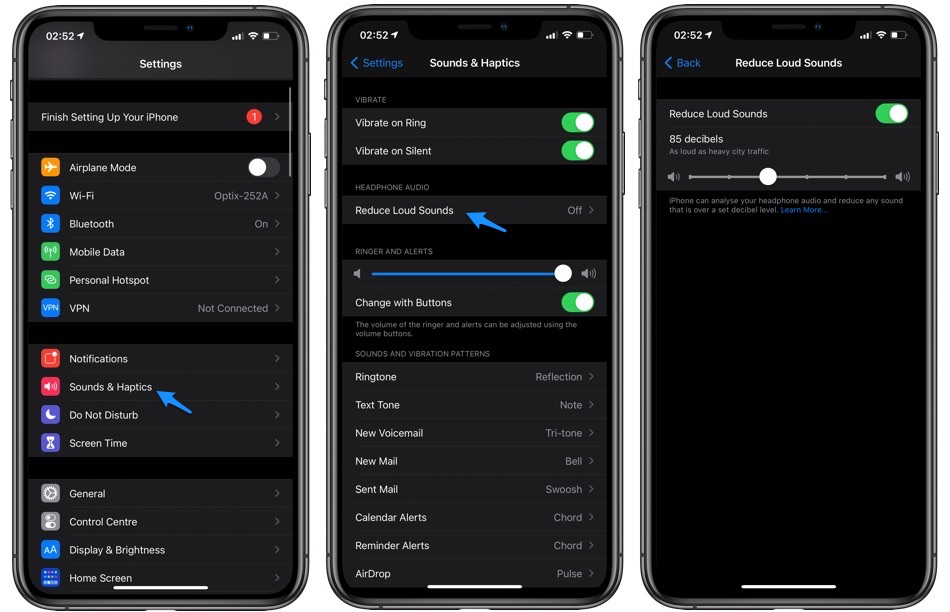 How To Enable Reduce Loud Sounds Feature For Headphones In iOS 14 - iOS