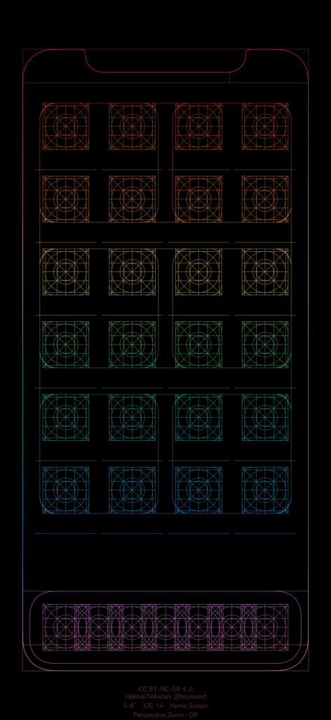 Rainbow Blueprint Wallpaper