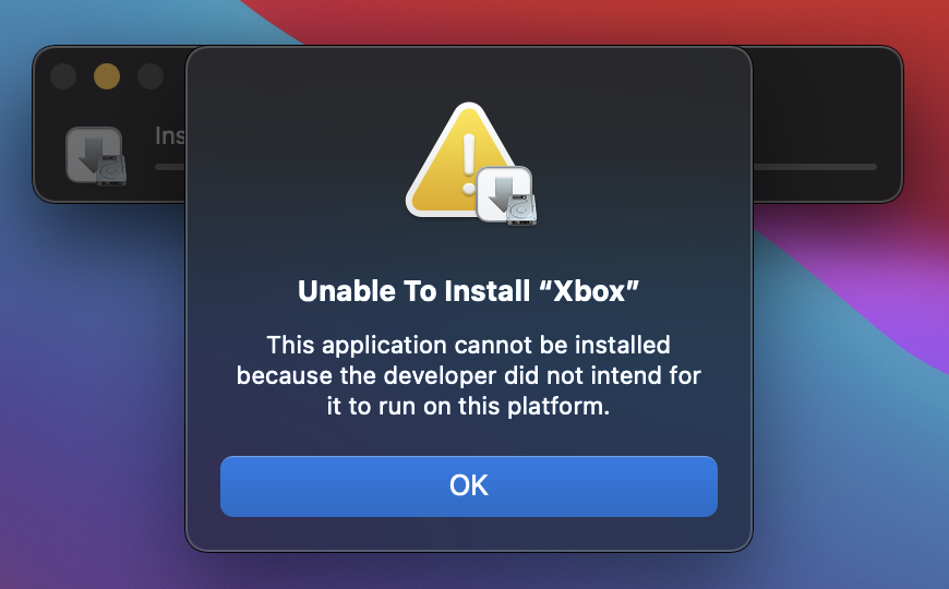 App Sideloading error on Mac