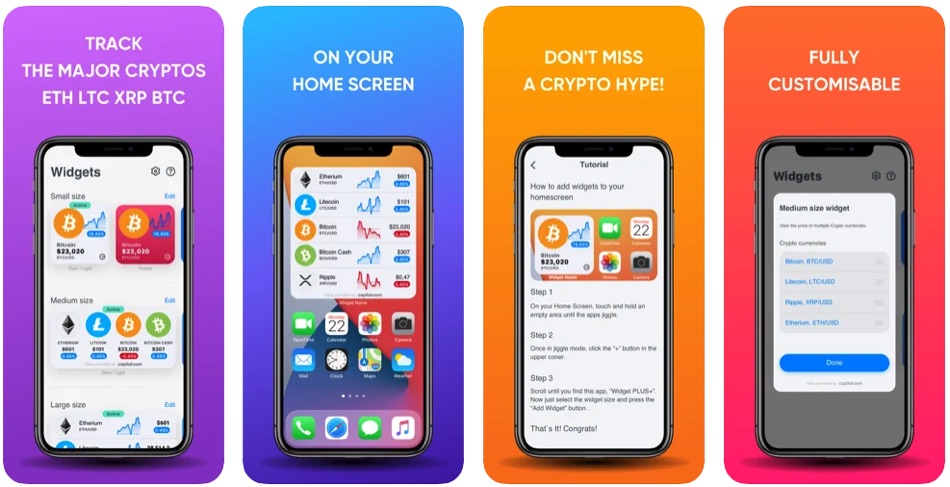 crypto widgets ios