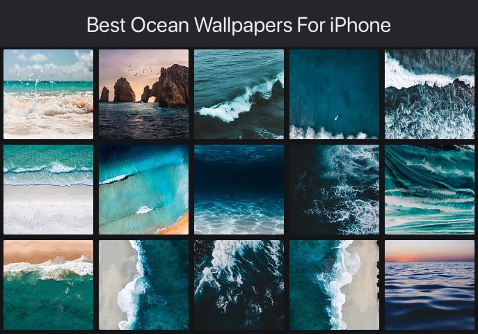 Beach Ocean Waves Aerial View Scenery 4K Wallpaper iPhone HD Phone 5620i