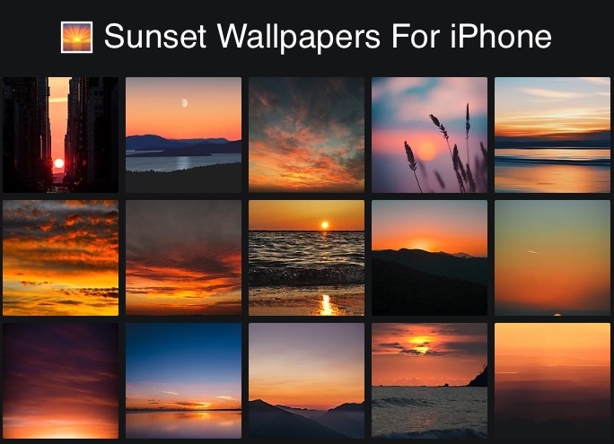 Sunset Wallpaper for iPhone 11 Pro Max X 8 7 6  Free Download on  3Wallpapers